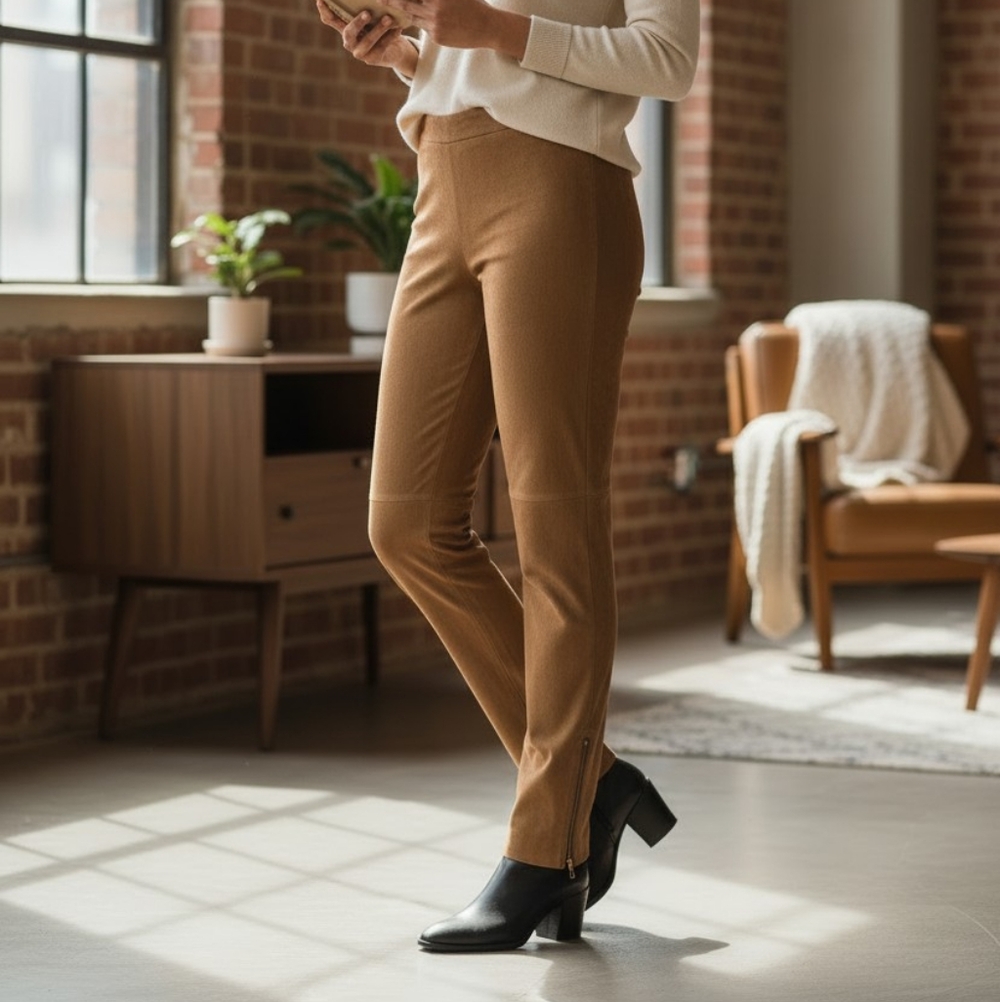 Giuliana Teso | Neiman Marcus | NWT | Women's Suede Pants Size small